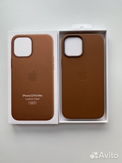 Чехол на iPhone 12 Pro Max кожаный