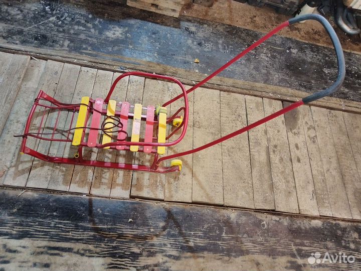 Санки детские с колёсами. Nika kids