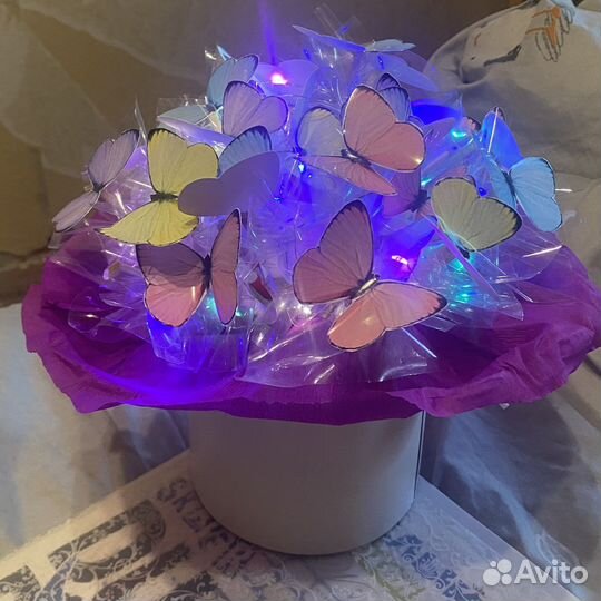 Необычные букеты из бабочек