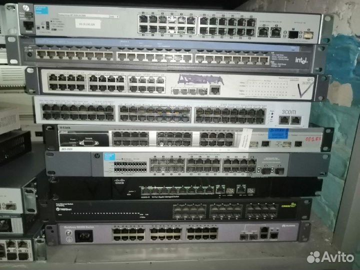 Коммутаторы cisco/HP/D-link/3COM/zyxel/DEC