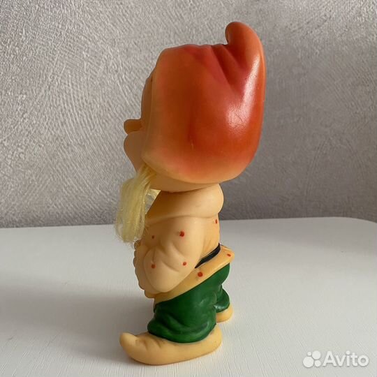 Резиновые игрушки СССР. Гном с бородой