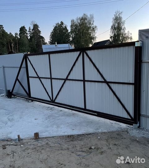 Ворота откатные под ключ