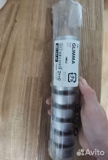 Свечи IKEA glimma со стеклянными подсвечниками