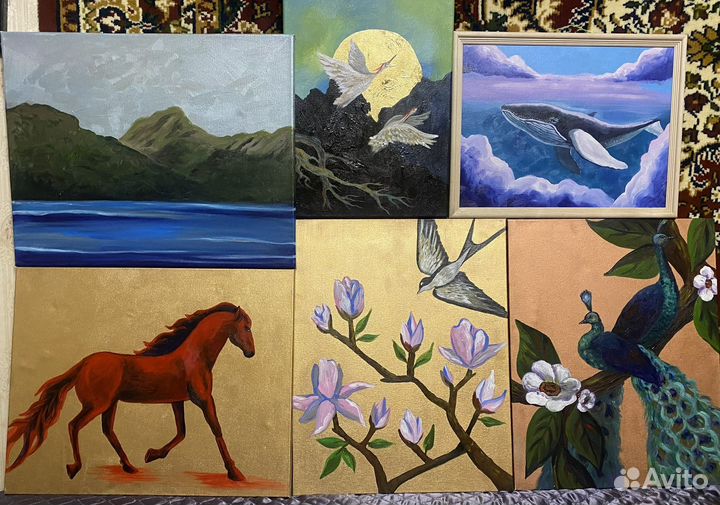 Картины акрилом на холсте