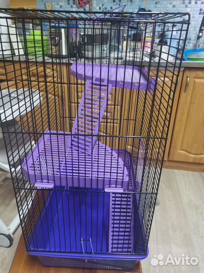 Клетка для Хомяков и крыс 39х28х57 см