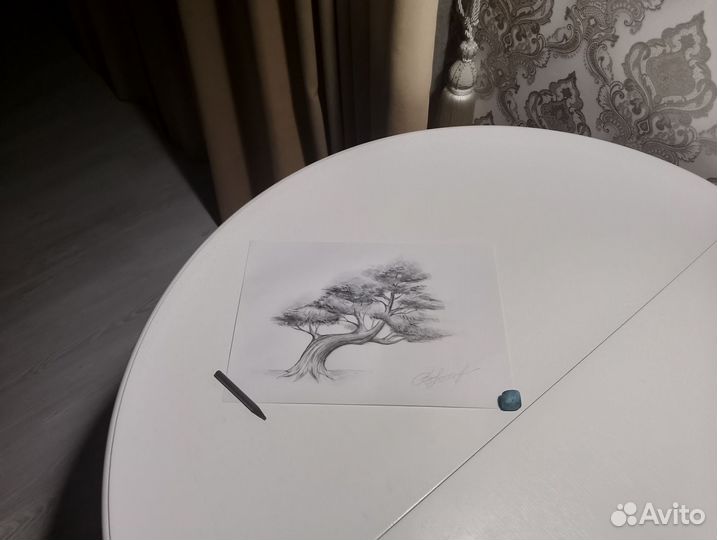 Рисунок карандашом, лист А4