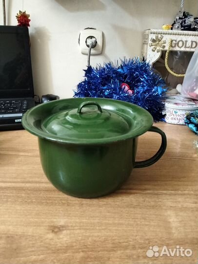 Горшок эмалированный