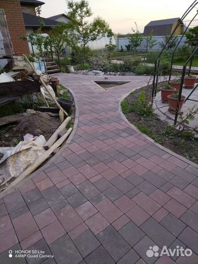 Укладка брусчатки, плитки