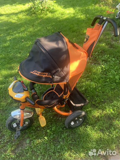 Детский велосипед с ручкой