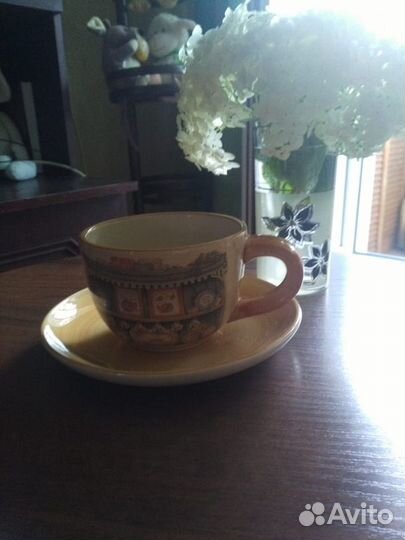 Чайник с чашкой, чайная пара