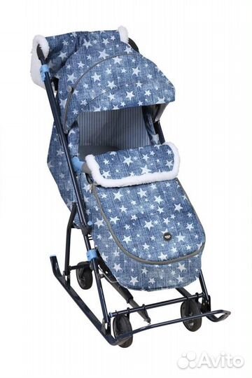 Санки коляски Нд 6 Джинс Мех бампер Хит 2020г