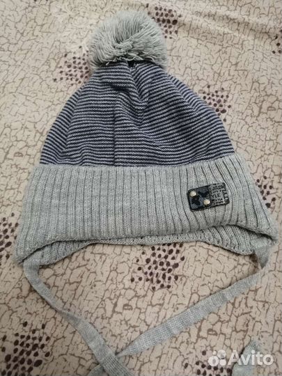 Осенний комплект шапка и снуд на мальчика