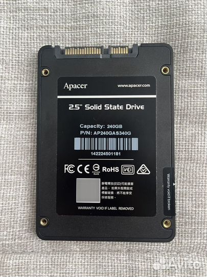 SSD накопитель Apacer AS340 Panther 240гб
