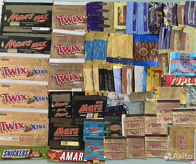 Коллекция фантиков, оберток 243 шт