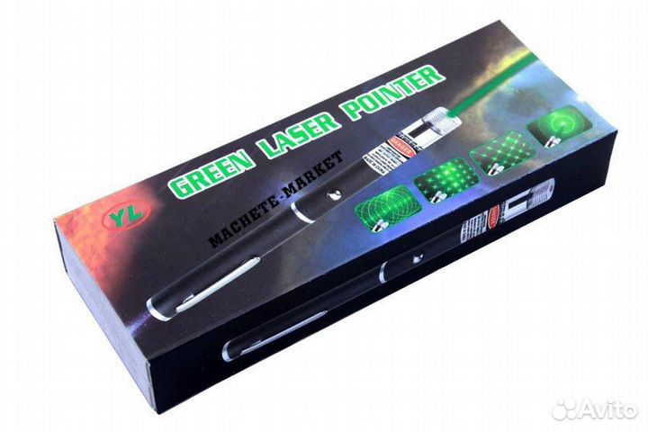 Лазерная указка с насадками