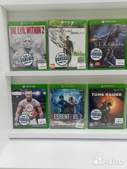 Игры на xbox One диски Обмен