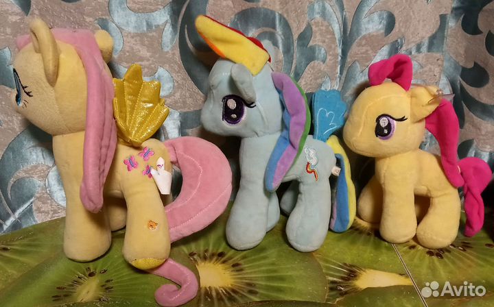 My little pony мягкая игрушка 3 штуки