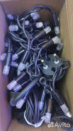 Светодиодная гирлянда для фасада дома