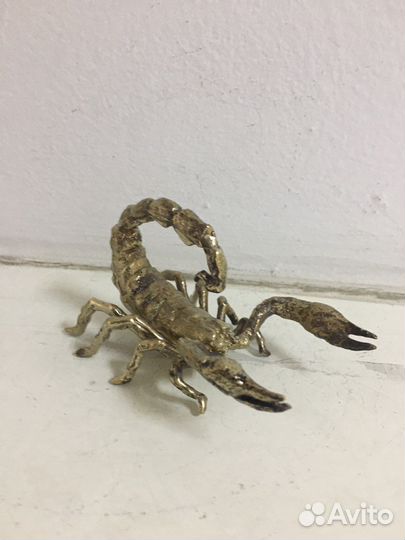 Скорпион бронза статуэтка шикарная