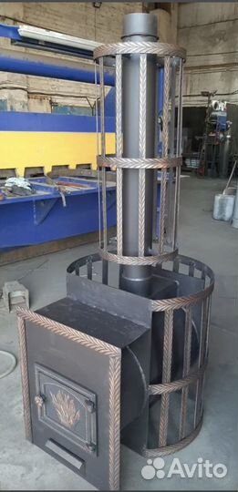 Печь для бани с баком на заказ