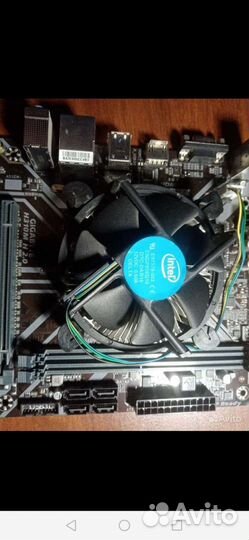 Продам процессор i3 9100f с материнской платой