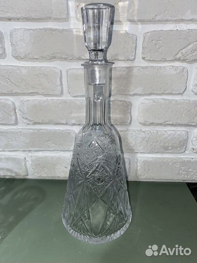 Графин, штоф со сторками, Гусь Хрустальный