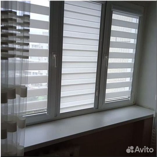 Шторы рулонные Зебра/Доставка