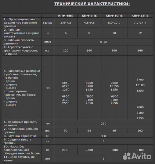 Культиватор Техмаш КПМ(П), 2023