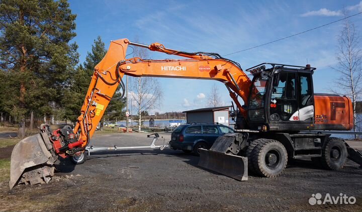 Колёсный экскаватор 13-18т, услуги, аренда