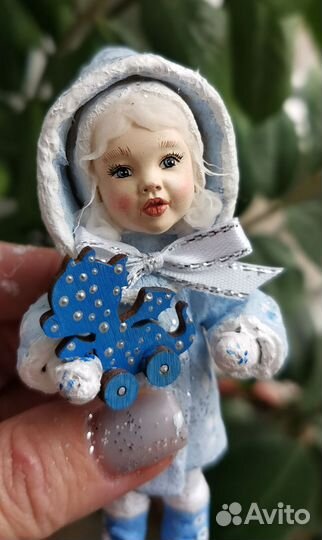 Ватные елочные игрушки