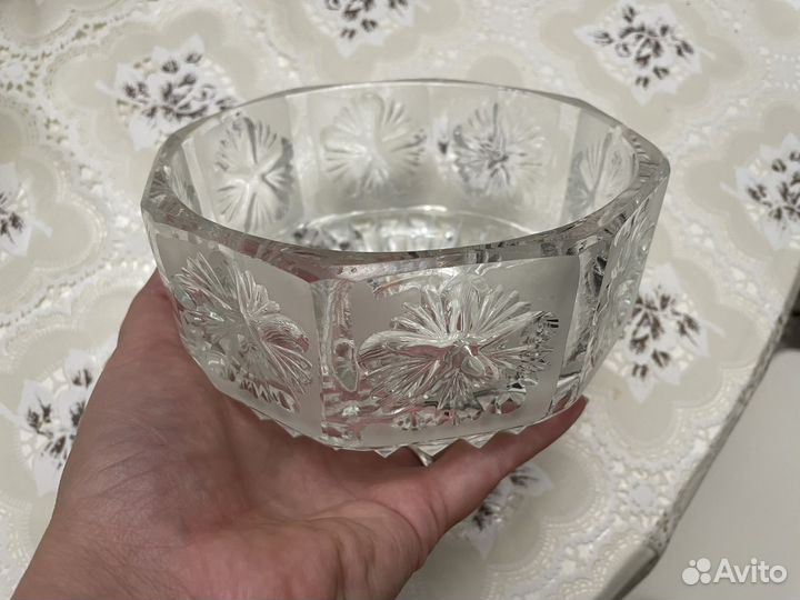 Салатник хрустальный ваза