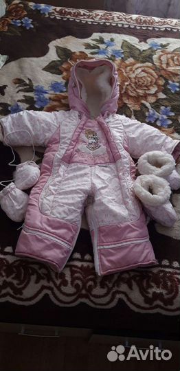 Детский зимний комбинезон на девочку