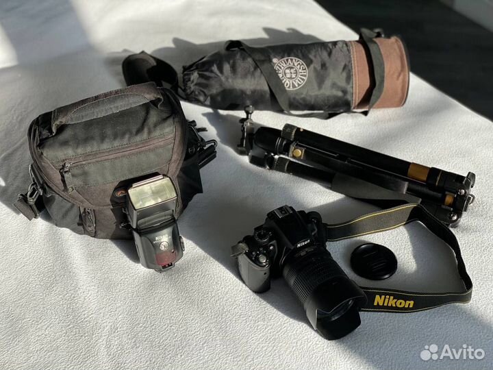 D5000 18-105 VR KIT Штатив + Вспышка