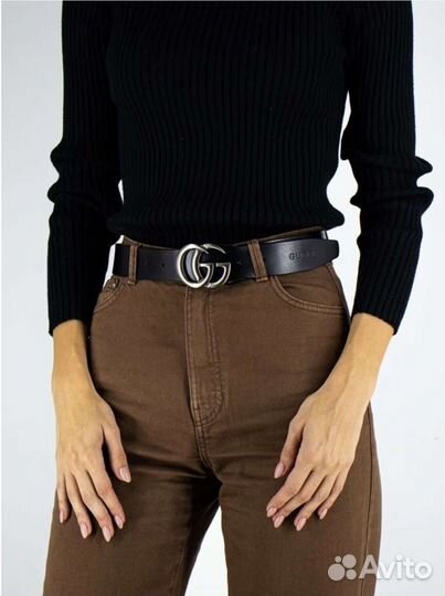 Gucci золото и серебро ремень женская