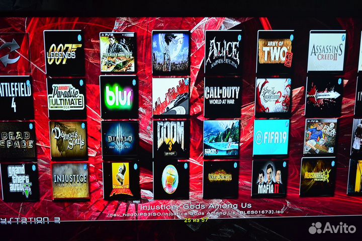 PS3 прошит+Gta5+64 игры обмен