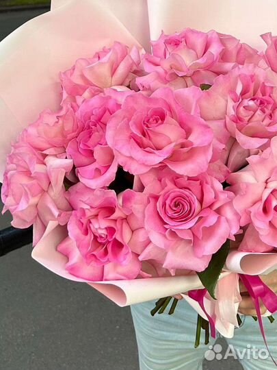 Букет из крупных французских роз