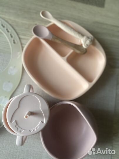 Детская посуда для кормления силиконовая