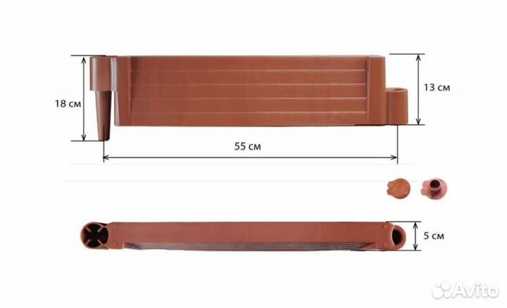 Клумба садовая бордюр, ограждение 