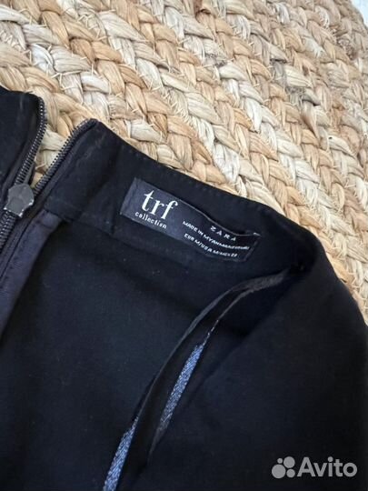 Платье zara черная замша