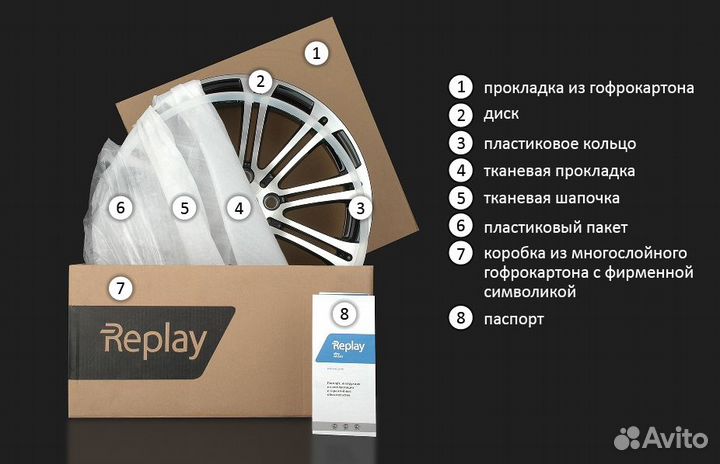 Replay MR80 8,5х18 5/112 ет48 66,6 SF