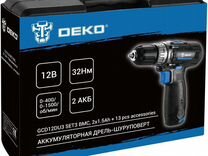 Шуруповёрт deko GCD12DU3 SET 4 12В, 2х2Aч