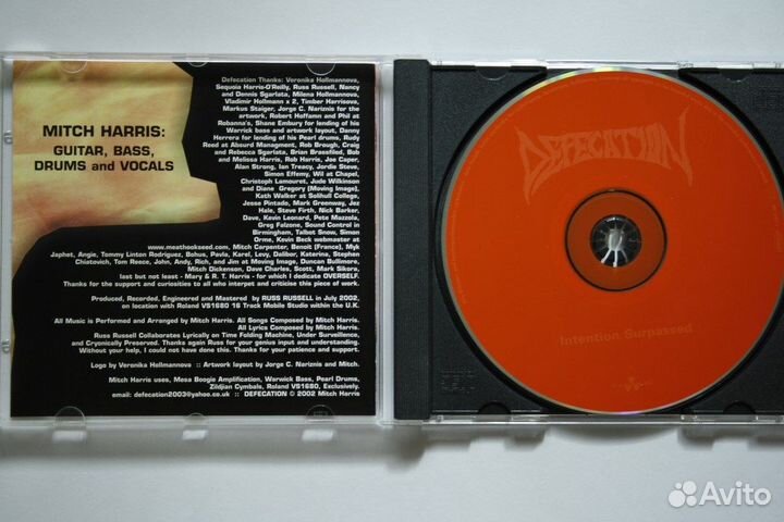 Defecation – Intention Surpassed -CD Napalm Death