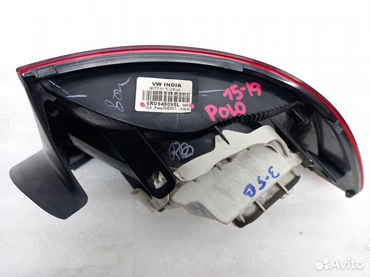Volkswagen Polo седан (с 15) фонарь левый