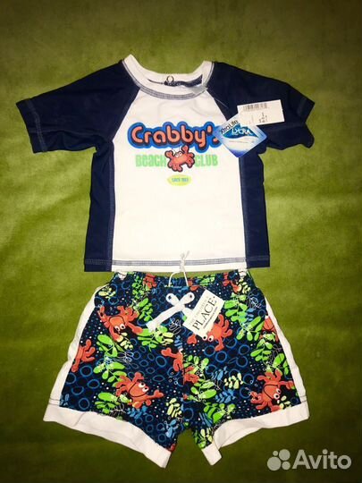 Костюм (шорты, футболка), 0-3 мес
