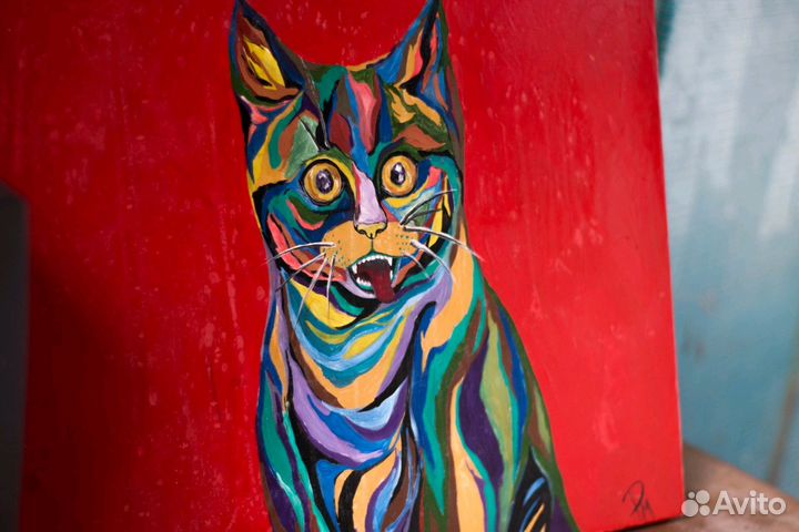 Картина с изображением кота
