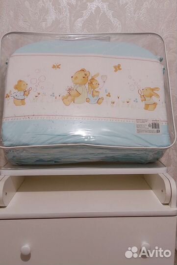 Комплект детского постельного белья с бортиками