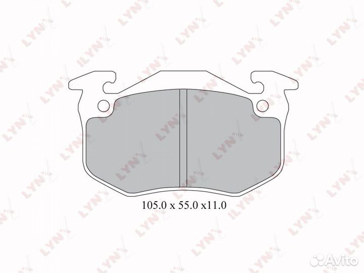 Колодки тормозные дисковые зад