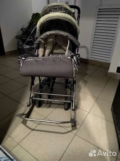 Детские санки коляска