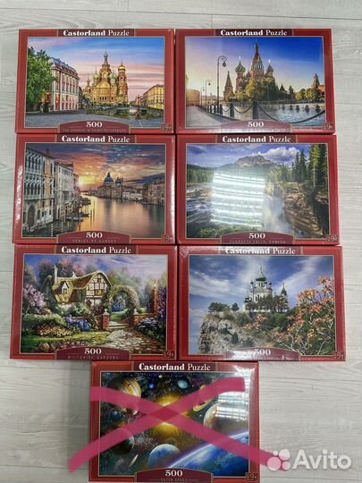 Пазлы castorland 500 в ассортименте