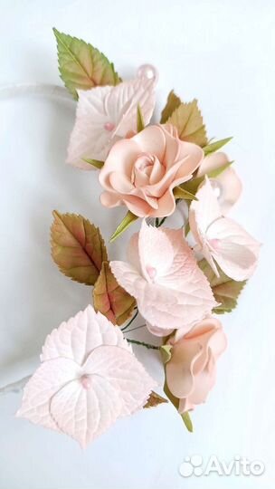 Ободок с цветами